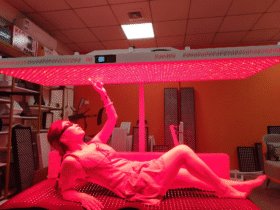 AQSHE 660nm 850nm Red Near Far Infrared Light Therapy Bed Portable Red Led Light Device Panel Pdt Laser Light Therapy Devicee Machine