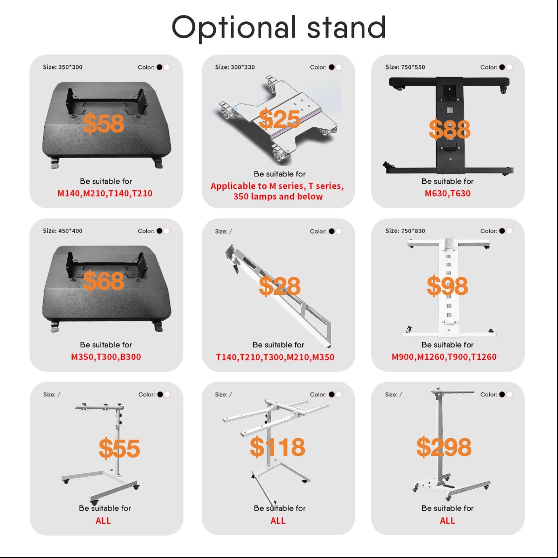 STANDS AND ACCESSORIES