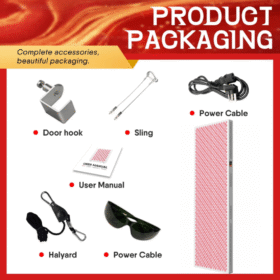 AQSHE Home Use Infrared Full Body Led Red blue Light Therapy Infrared Panel 1060nm Full Body 1072nm Device Led 660nm with Stand